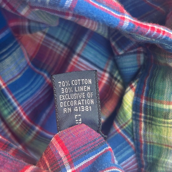 Polo Ralph Lauren Classic Fit Button Up Long Sleeve Multicolored Plaid L Shirt - Picture 6 of 7